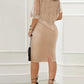 Sequin Cloak Midi Dress